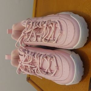 Fila Women Disruptor 2 Premium White Pink Shoes